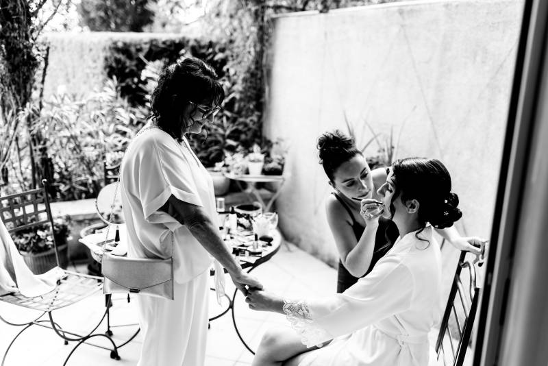 Maquillage de mariée dans notre institut de beauté à Coudoux